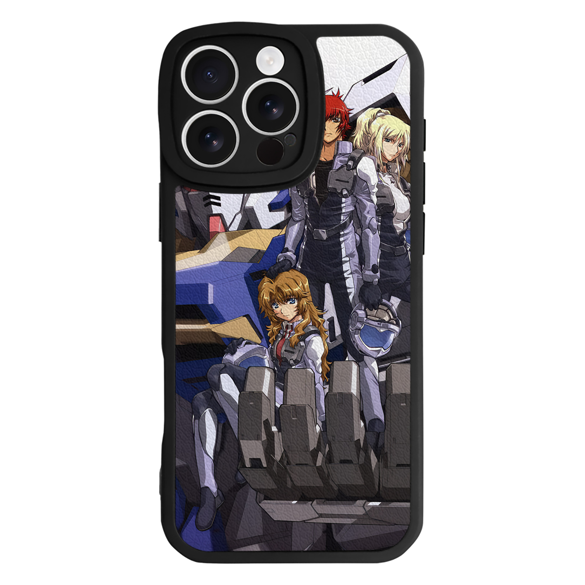 （画像用） 機動戦士ガンダム Mobile Suit Gundam 【iPhone 16シリーズ対応】シリコンスマホケース（レザー調） 材質：シリコン